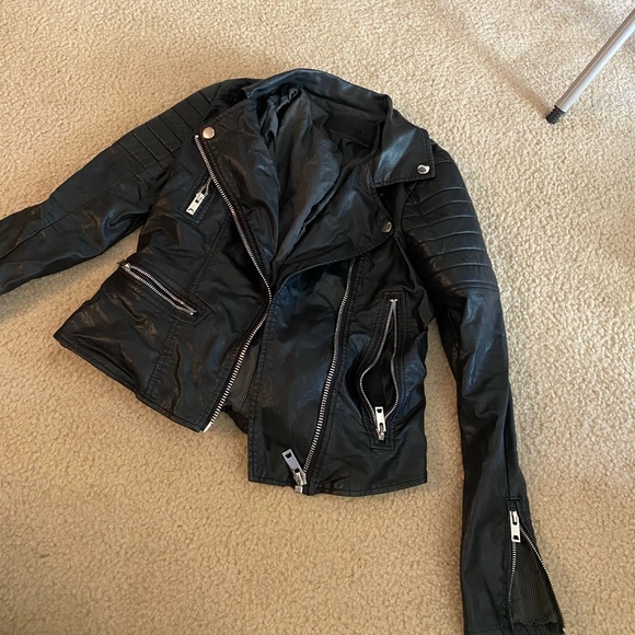 BLANK NYC FAUX LEATHER MOTO JACKET - Picture 1 of 6